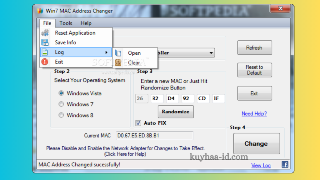 Change MAC Address Gratis